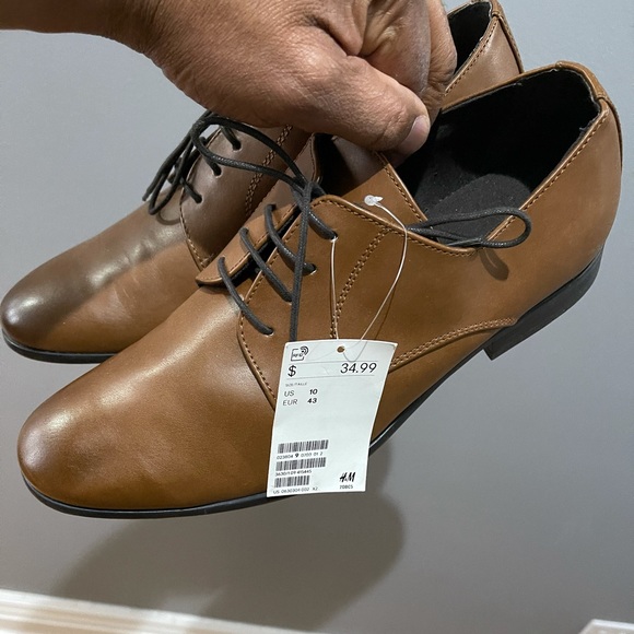 H&M Dress shoe derby Brown Sz 10 (43) - Picture 9 of 14